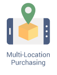 multi-location purchasing icon